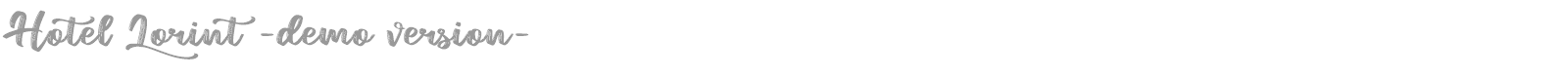 Hotel Lorint font preview